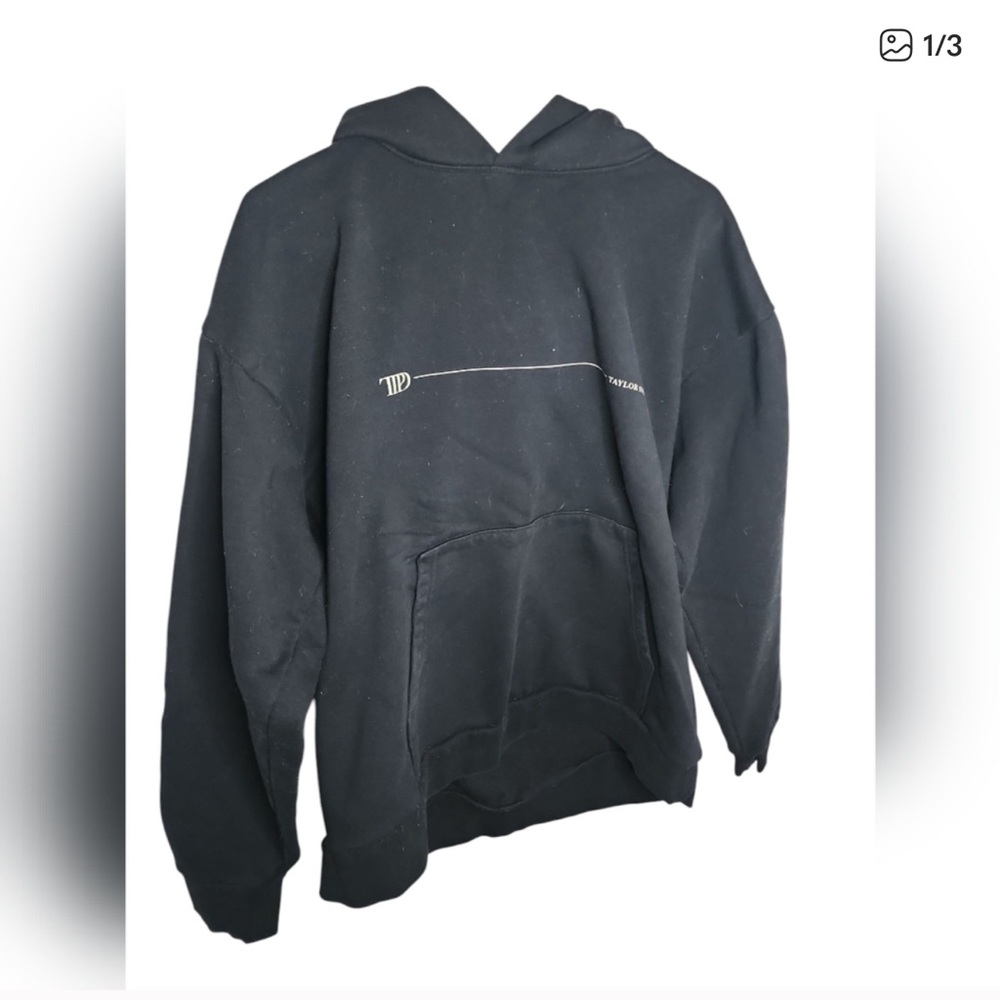 Taylor Swift The Tortured Poets Department Black Hoodie XL